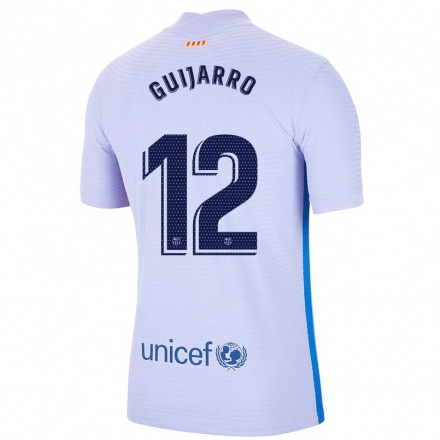 Kinder Fußball Patricia Guijarro #12 Hellviolett Auswärtstrikot Trikot 2021/22 T-Shirt