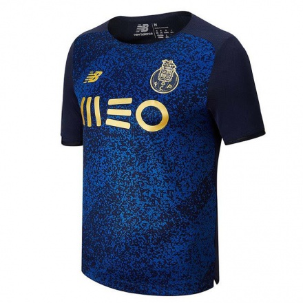 Kinder Fußball Diogo Leite #4 Navy Blau Auswärtstrikot Trikot 2021/22 T-shirt