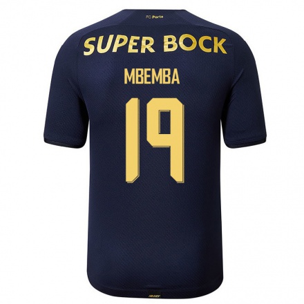Kinder Fußball Chancel Mbemba #19 Navy Blau Auswärtstrikot Trikot 2021/22 T-Shirt
