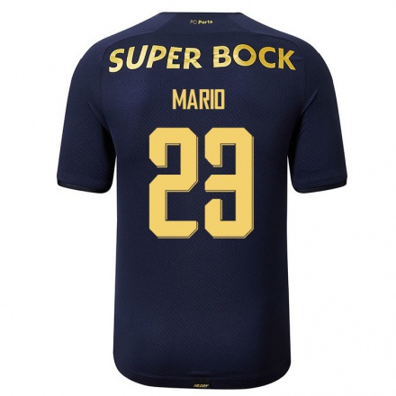 Kinder Fußball Joao Mario #23 Navy Blau Auswärtstrikot Trikot 2021/22 T-Shirt