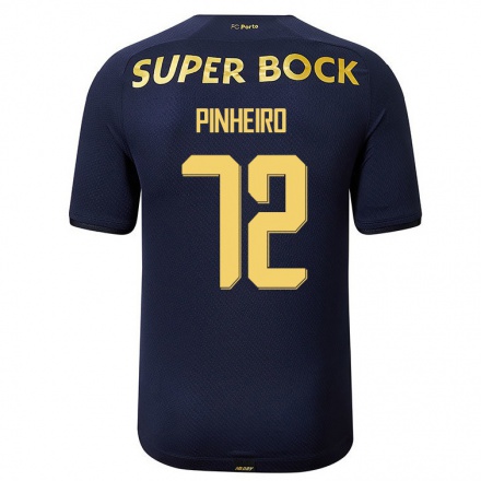 Kinder Fußball Rodrigo Pinheiro #72 Navy Blau Auswärtstrikot Trikot 2021/22 T-Shirt