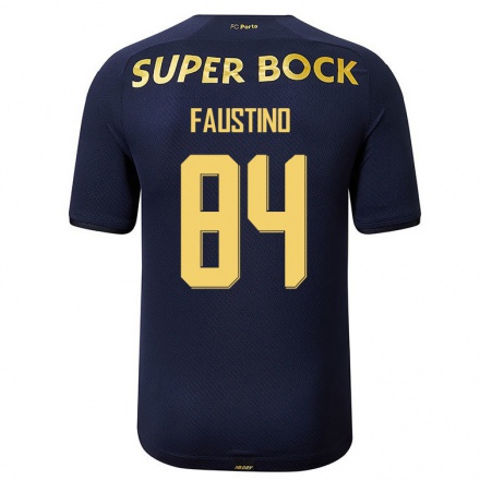Kinder Fußball Levi Faustino #84 Navy Blau Auswärtstrikot Trikot 2021/22 T-Shirt