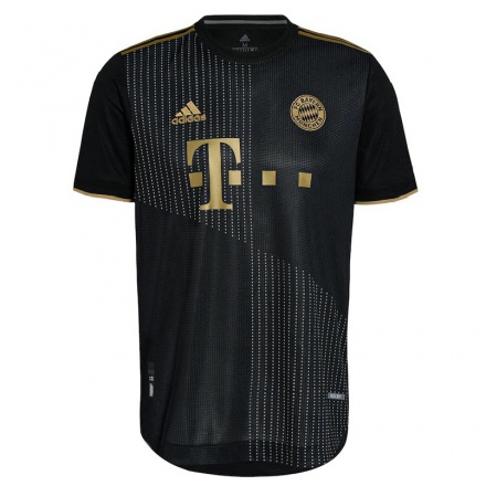 Kinder Fußball Manuel Neuer #1 Schwarz Auswärtstrikot Trikot 2021/22 T-shirt