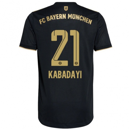 Kinder Fußball Yusuf Kabadayi #21 Schwarz Auswärtstrikot Trikot 2021/22 T-shirt