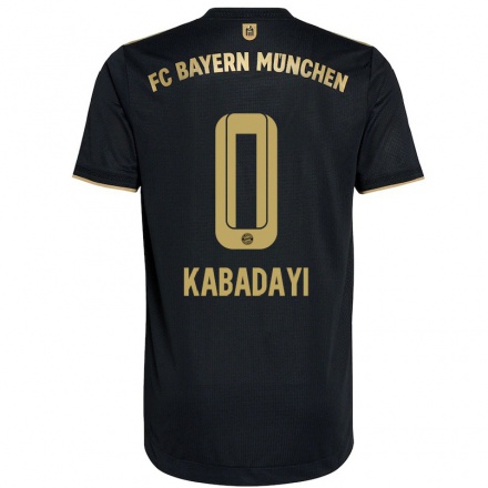 Kinder Fußball Yusuf Kabadayi #0 Schwarz Auswärtstrikot Trikot 2021/22 T-Shirt