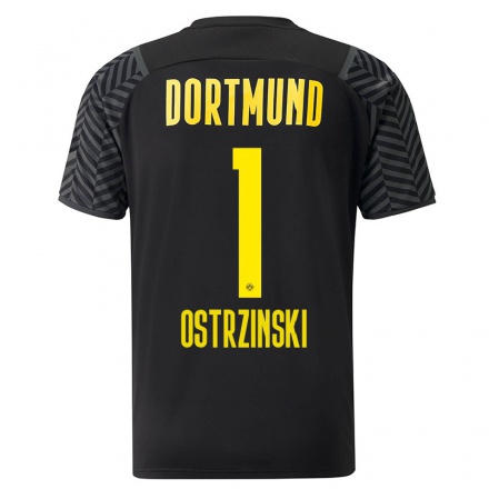 Kinder Fußball Silas Ostrzinski #1 Grad Schwarz Auswärtstrikot Trikot 2021/22 T-Shirt