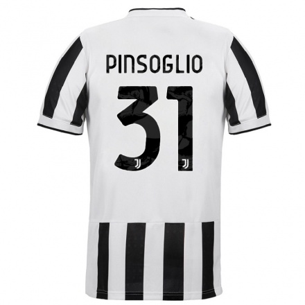 Kinder Fußball Carlo Pinsoglio #31 Weiß Schwarz Heimtrikot Trikot 2021/22 T-Shirt
