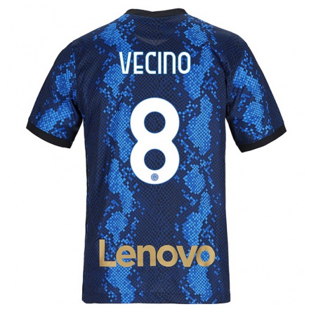 Kinder Fußball Matias Vecino #8 Dunkelblau Heimtrikot Trikot 2021/22 T-Shirt