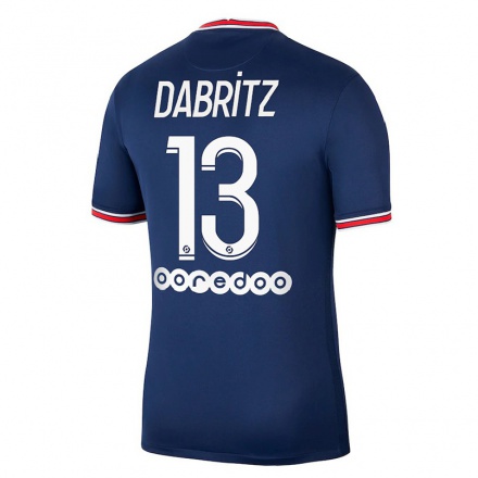 Kinder Fußball Sara Dabritz #13 Dunkelblau Heimtrikot Trikot 2021/22 T-Shirt