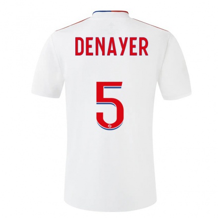 Kinder Fußball Jason Denayer #5 Weiß Heimtrikot Trikot 2021/22 T-Shirt