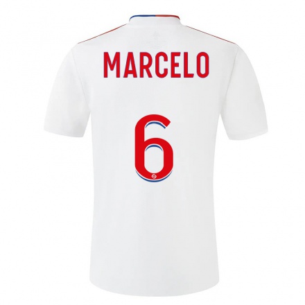 Kinder Fußball Marcelo #6 Weiß Heimtrikot Trikot 2021/22 T-Shirt