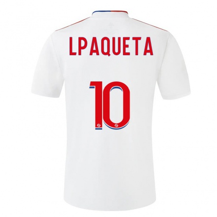 Kinder Fußball Lucas Paqueta #10 Weiß Heimtrikot Trikot 2021/22 T-Shirt
