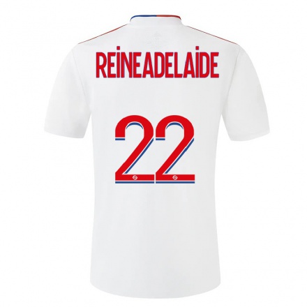 Kinder Fußball Jeff Reine-Adelaide #22 Weiß Heimtrikot Trikot 2021/22 T-Shirt