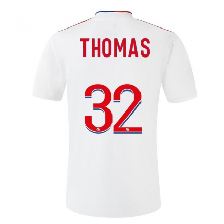 Kinder Fußball Titouan Thomas #32 Weiß Heimtrikot Trikot 2021/22 T-Shirt
