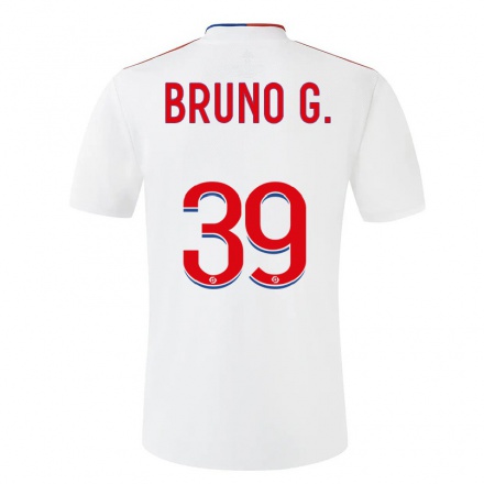Kinder Fußball Bruno Guimaraes #39 Weiß Heimtrikot Trikot 2021/22 T-Shirt