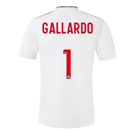 Kinder Fußball Lola Gallardo #1 Weiß Heimtrikot Trikot 2021/22 T-Shirt
