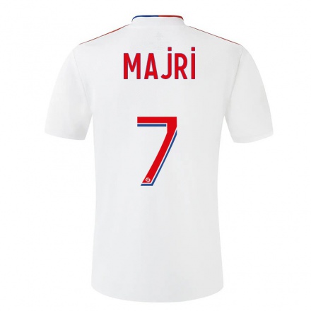 Kinder Fußball Amel Majri #7 Weiß Heimtrikot Trikot 2021/22 T-Shirt