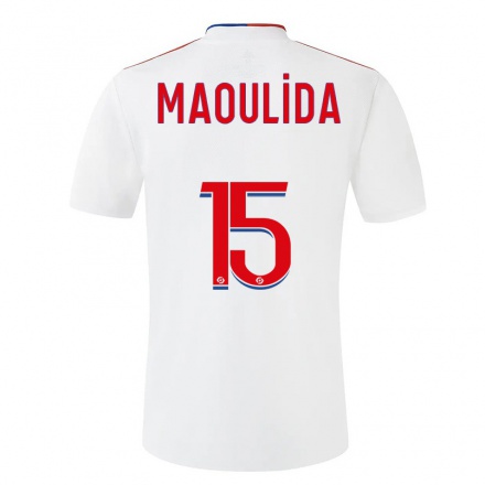 Kinder Fußball Assimina Maoulida #15 Weiß Heimtrikot Trikot 2021/22 T-Shirt