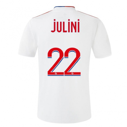 Kinder Fußball Sally Julini #22 Weiß Heimtrikot Trikot 2021/22 T-Shirt