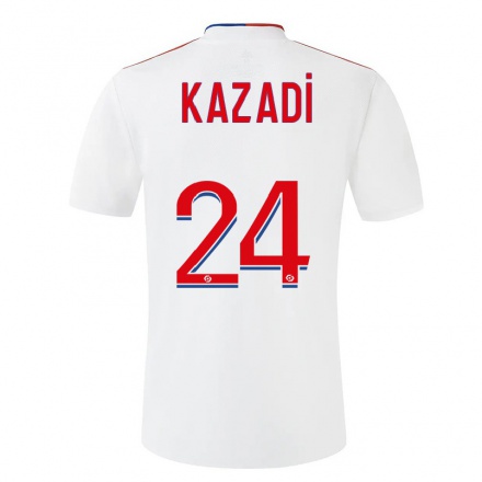 Kinder Fußball Grace Kazadi #24 Weiß Heimtrikot Trikot 2021/22 T-Shirt