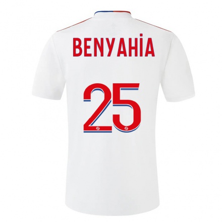 Kinder Fußball Ines Benyahia #25 Weiß Heimtrikot Trikot 2021/22 T-Shirt