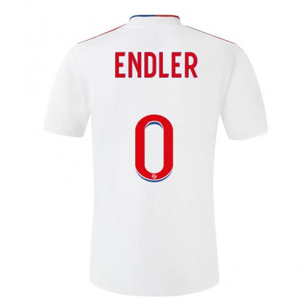 Kinder Fußball Christiane Endler #0 Weiß Heimtrikot Trikot 2021/22 T-shirt