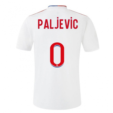 Kinder Fußball Alyssia Paljevic #0 Weiß Heimtrikot Trikot 2021/22 T-Shirt