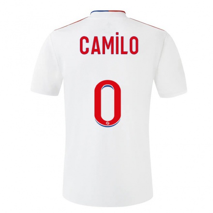 Kinder Fußball Camilo #0 Weiß Heimtrikot Trikot 2021/22 T-Shirt