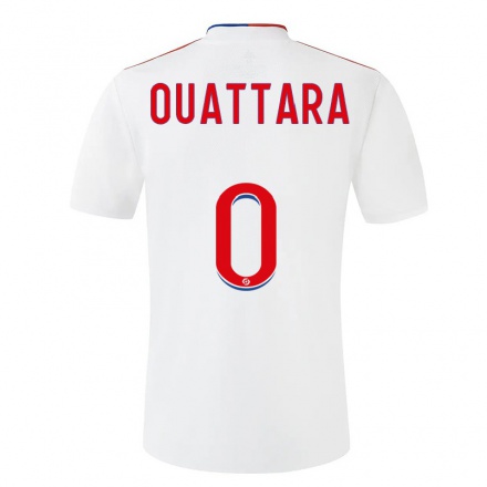 Kinder Fußball Abdoulaye Ouattara #0 Weiß Heimtrikot Trikot 2021/22 T-Shirt