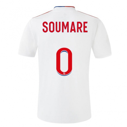 Kinder Fußball Yaya Soumare #0 Weiß Heimtrikot Trikot 2021/22 T-Shirt