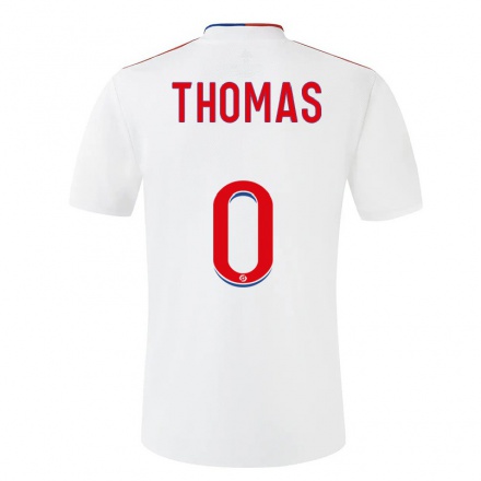 Kinder Fußball Titouan Thomas #0 Weiß Heimtrikot Trikot 2021/22 T-Shirt