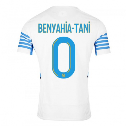 Kinder Fußball Aylan Benyahia-Tani #0 Weiß Heimtrikot Trikot 2021/22 T-Shirt