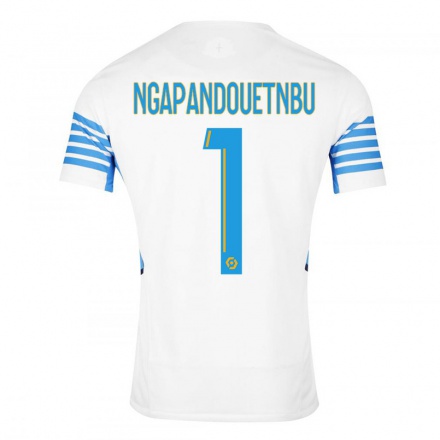 Kinder Fußball Simon Ngapandouetnbu #1 Weiß Heimtrikot Trikot 2021/22 T-Shirt