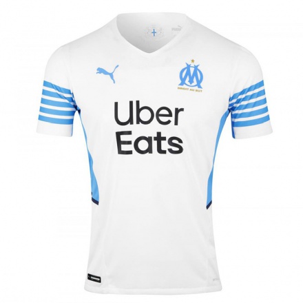 Kinder Fußball Pape Gueye #22 Weiß Heimtrikot Trikot 2021/22 T-shirt