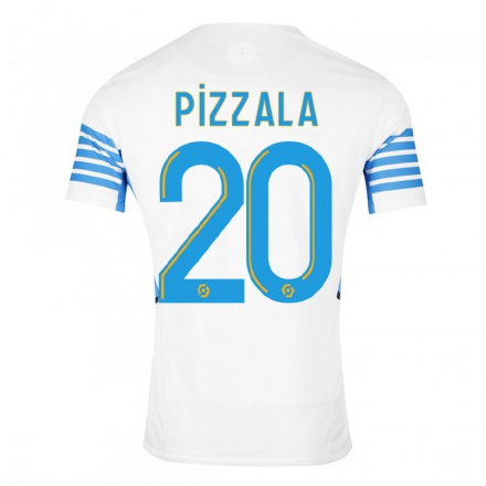 Kinder Fußball Caroline Pizzala #20 Weiß Heimtrikot Trikot 2021/22 T-shirt