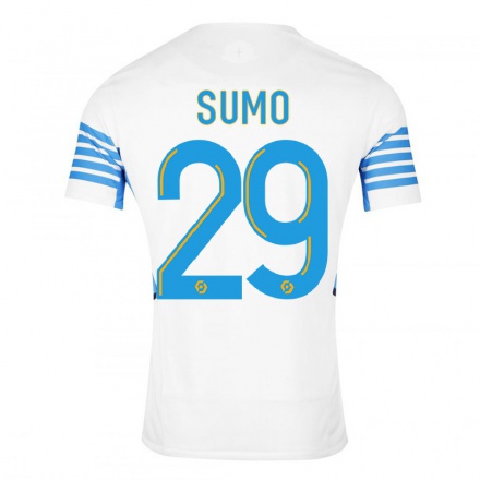 Kinder Fußball Eva Sumo #29 Weiß Heimtrikot Trikot 2021/22 T-Shirt