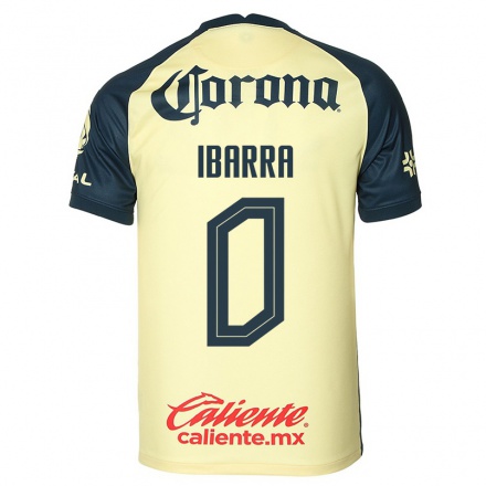 Kinder Fußball Renato Ibarra #0 Gelb Heimtrikot Trikot 2021/22 T-Shirt
