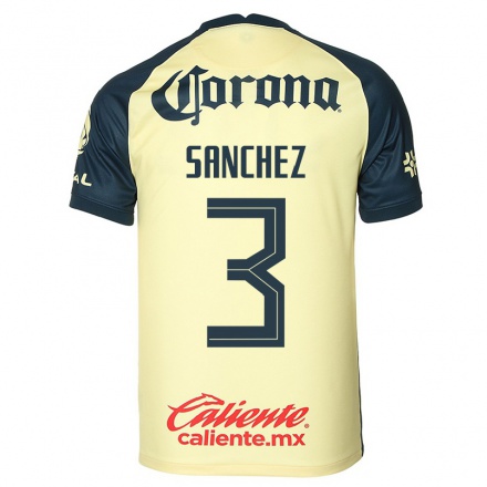Kinder Fußball Jorge Sanchez #3 Gelb Heimtrikot Trikot 2021/22 T-Shirt