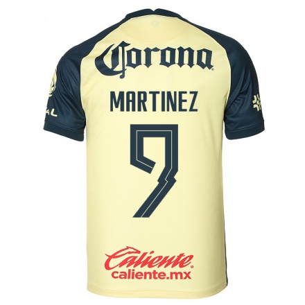 Kinder Fußball Roger Martinez #9 Gelb Heimtrikot Trikot 2021/22 T-Shirt