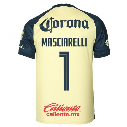 Kinder Fußball Renata Masciarelli #1 Gelb Heimtrikot Trikot 2021/22 T-Shirt