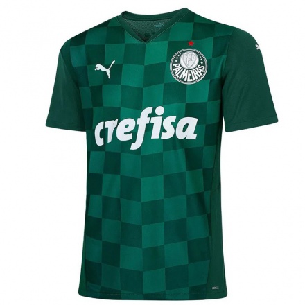 Kinder Fußball Dein Name #0 Dunkelgrün Heimtrikot Trikot 2021/22 T-shirt