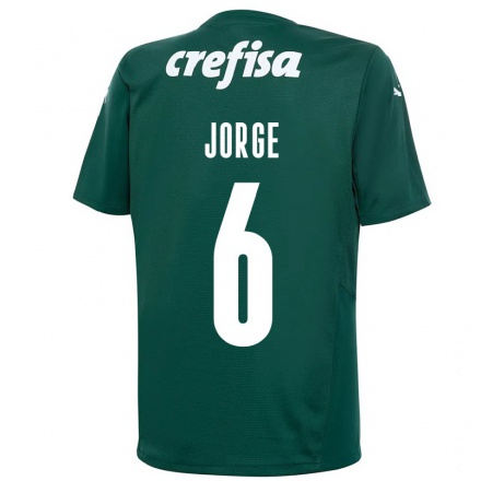 Kinder Fußball Jorge #6 Dunkelgrün Heimtrikot Trikot 2021/22 T-shirt