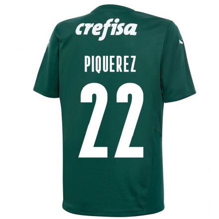 Kinder Fußball Joaquin Piquerez #22 Dunkelgrün Heimtrikot Trikot 2021/22 T-Shirt