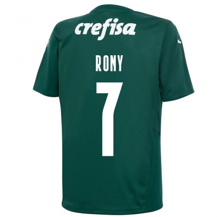 Kinder Fußball Rony #7 Dunkelgrün Heimtrikot Trikot 2021/22 T-Shirt