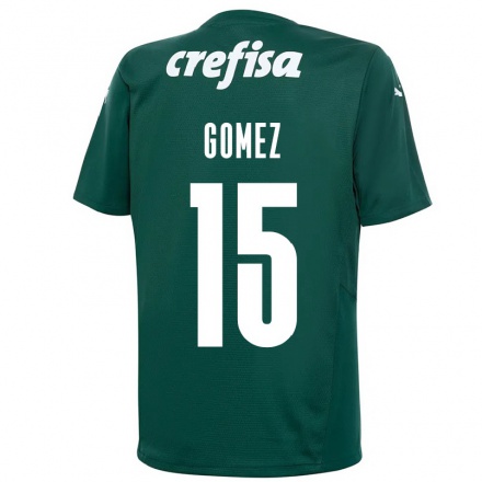 Kinder Fußball Gustavo Gomez #15 Dunkelgrün Heimtrikot Trikot 2021/22 T-Shirt
