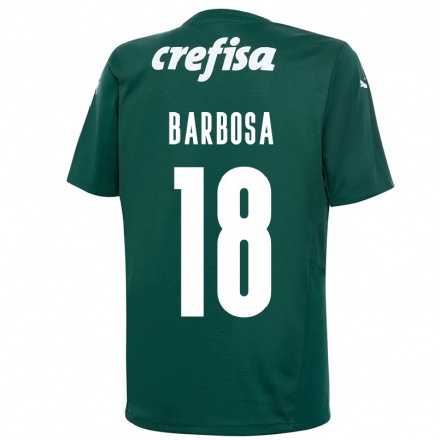 Kinder Fußball Danilo Barbosa #18 Dunkelgrün Heimtrikot Trikot 2021/22 T-Shirt
