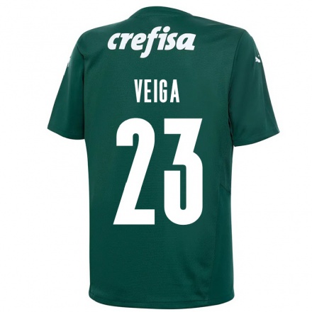 Kinder Fußball Raphael Veiga #23 Dunkelgrün Heimtrikot Trikot 2021/22 T-shirt