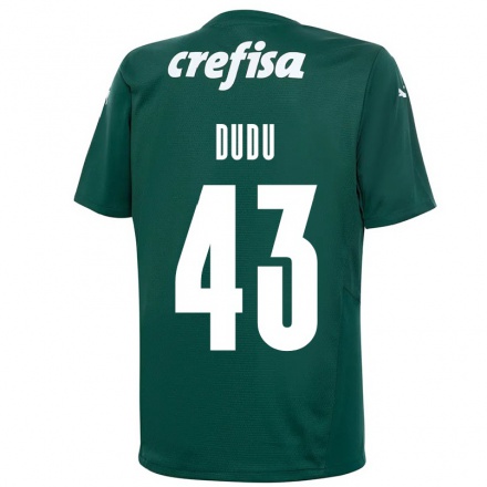 Kinder Fußball Dudu #43 Dunkelgrün Heimtrikot Trikot 2021/22 T-shirt