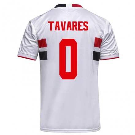 Kinder Fußball Junior Tavares #0 Weiß Heimtrikot Trikot 2021/22 T-shirt