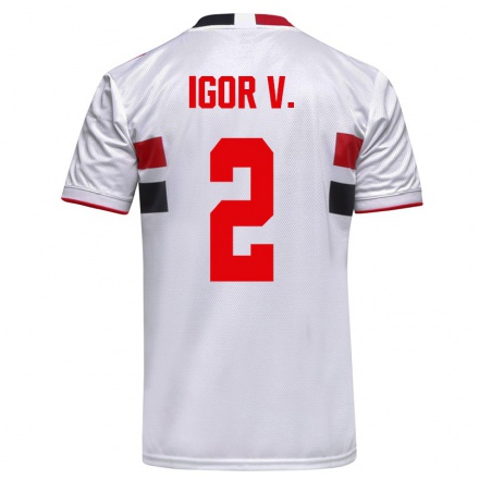 Kinder Fußball Igor Vinicius #2 Weiß Heimtrikot Trikot 2021/22 T-Shirt